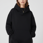 Produktbild – Gabriella – Damhoodie med hög krage och bred huva