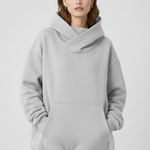 Produktbild – Gabriella – Damhoodie med hög krage och bred huva