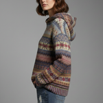 Produktbild – Dakota – Dam Hoodie med Huva och Ribbad Manschett