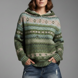 Produktbild – Dakota – Dam Hoodie med Huva och Ribbad Manschett