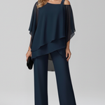 Produktbild – Dakota – Flödande Jumpsuit Med Vida Ben Och Bara Axlar För Dam