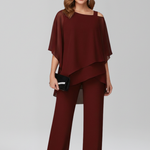 Produktbild – Dakota – Flödande Jumpsuit Med Vida Ben Och Bara Axlar För Dam