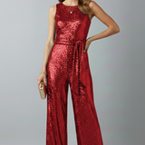 Produktbild – Brooklyn – Kvinnors Paljett Raka Ben Kvälls Jumpsuit