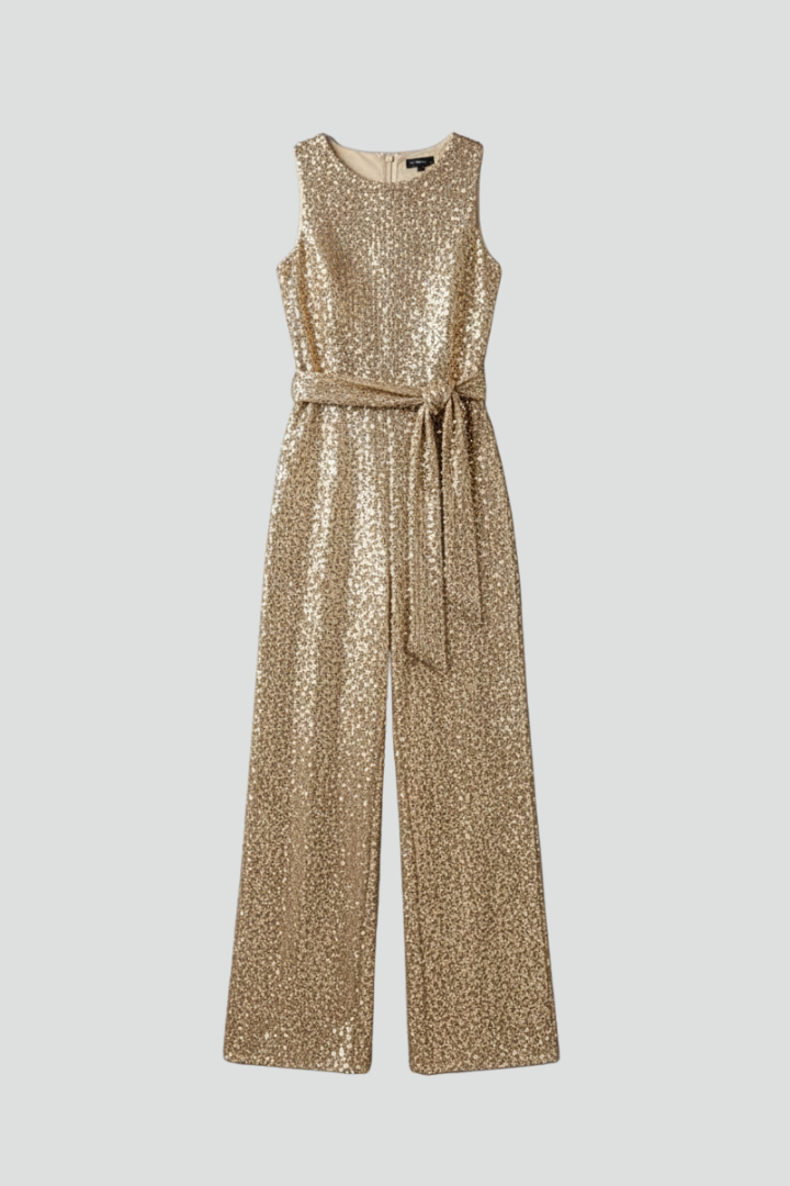 Produktbild – Brooklyn – Kvinnors Paljett Raka Ben Kvälls Jumpsuit