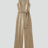 Produktbild – Brooklyn – Kvinnors Paljett Raka Ben Kvälls Jumpsuit