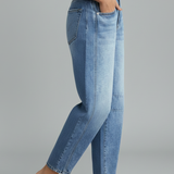 Produktbild – Isabella – Damens avslappnade lågmidjade raka jeans