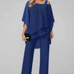 Produktbild – Chloe – Dam Off-Shoulder Flödande Vida Byxor Jumpsuit