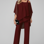 Produktbild – Chloe – Dam Off-Shoulder Flödande Vida Byxor Jumpsuit