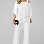 Produktbild – Chloe – Dam Off-Shoulder Flödande Vida Byxor Jumpsuit