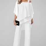 Produktbild – Chloe – Dam Off-Shoulder Flödande Vida Byxor Jumpsuit
