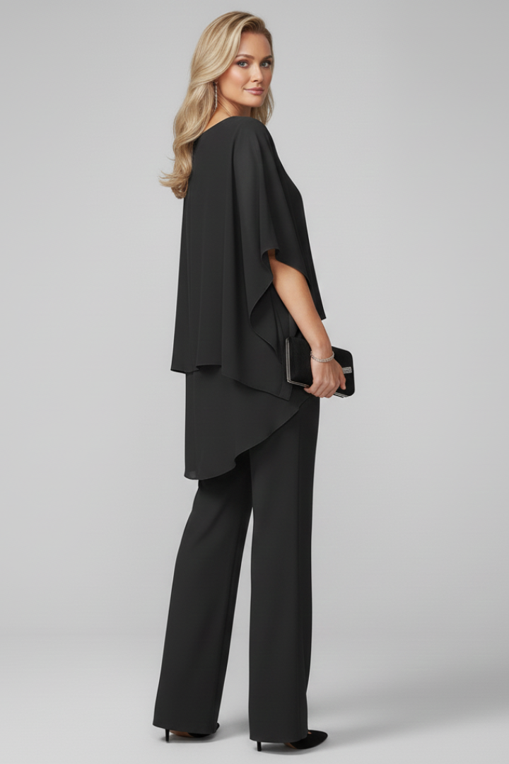 Produktbild – Chloe – Dam Off-Shoulder Flödande Vida Byxor Jumpsuit