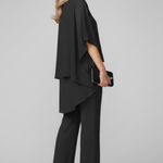 Produktbild – Chloe – Dam Off-Shoulder Flödande Vida Byxor Jumpsuit