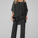 Produktbild – Chloe – Dam Off-Shoulder Flödande Vida Byxor Jumpsuit