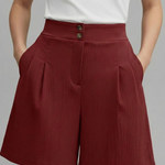 Produktbild – Gabriella – Damens Högmidjade Vida Shorts