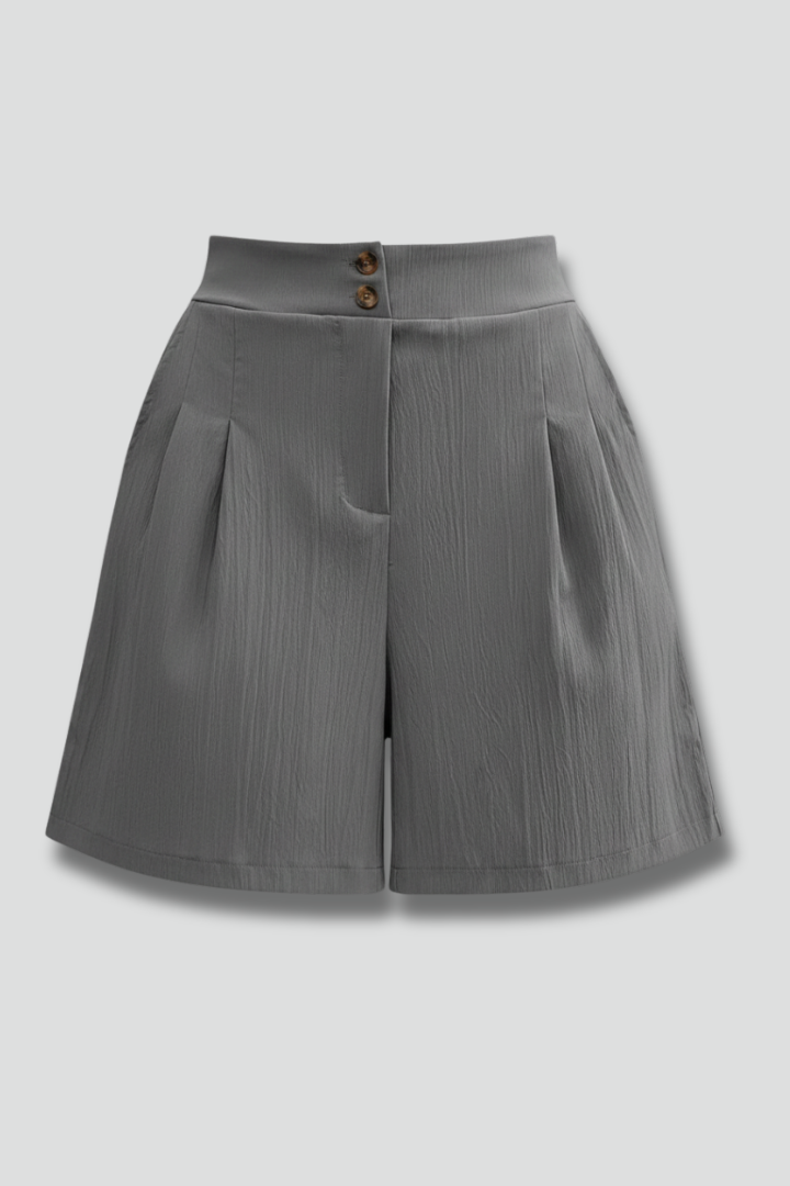 Produktbild – Gabriella – Damens Högmidjade Vida Shorts