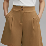 Produktbild – Gabriella – Damens Högmidjade Vida Shorts