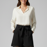 Produktbild – Fiona – Damshorts med knytband i midjan