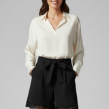 Produktbild – Fiona – Damshorts med knytband i midjan