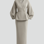 Produktbild – Taylor – Dam V-ringad Blazer och Kjol Set