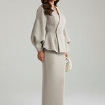 Produktbild – Taylor – Dam V-ringad Blazer och Kjol Set