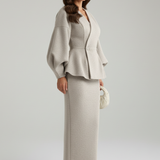 Produktbild – Taylor – Dam V-ringad Blazer och Kjol Set