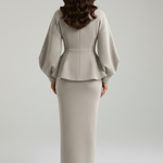 Produktbild – Taylor – Dam V-ringad Blazer och Kjol Set