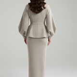Produktbild – Taylor – Dam V-ringad Blazer och Kjol Set