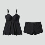 Produktbild – Lily – Dam Sweetheart Neck Tankini Set med Shorts