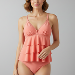 Produktbild – Morgan – Dam V-ringad Tiered Ruffle Tankini Set