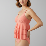 Produktbild – Morgan – Dam V-ringad Tiered Ruffle Tankini Set