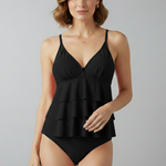 Produktbild – Morgan – Dam V-ringad Tiered Ruffle Tankini Set