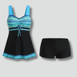 Produktbild – Michelle – Damens Tankini Baddräkt Set med Knytning Framme