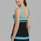 Produktbild – Michelle – Damens Tankini Baddräkt Set med Knytning Framme
