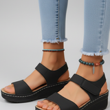 Produktbild – Brooklyn – Kvinno Wedge Sandaler Loop Remmar Tå
