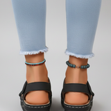 Produktbild – Brooklyn – Kvinno Wedge Sandaler Loop Remmar Tå