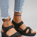 Produktbild – Brooklyn – Kvinno Wedge Sandaler Loop Remmar Tå