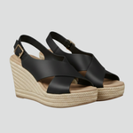 Produktbild – Michelle – Slingback-sandaler Med Kilklack Och Korsade Remmar För Dam