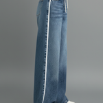 Produktbild – Gabriella – Kvinnors Avslappnade Vida Denimjeans med Dragsko Detalj
