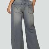 Produktbild – Madison – Damens Avslappnade Baggy Vida Jeansbyxor