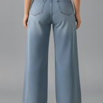 Produktbild – Evelyn – Damens Högmidjade Vida Jeans