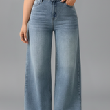 Produktbild – Evelyn – Damens Högmidjade Vida Jeans