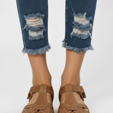 Produktbild – Hannah – Retro Sandaler Med Remmar Och Spänne För Dam