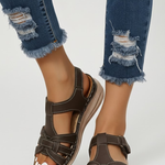 Produktbild – Hannah – Retro Sandaler Med Remmar Och Spänne För Dam