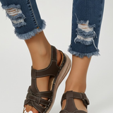 Produktbild – Hannah – Retro Sandaler Med Remmar Och Spänne För Dam