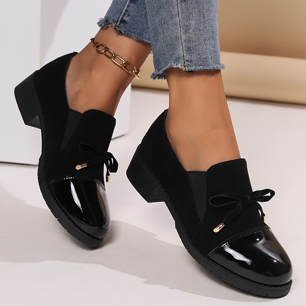 Eleganta loafers med mjukt stöd