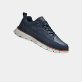 Stödjande sneakers i läder