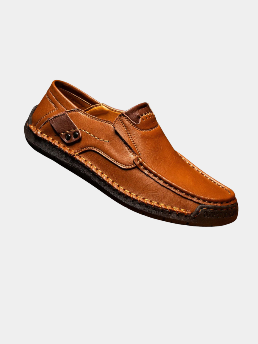 Klassiska loafers i läder för herr