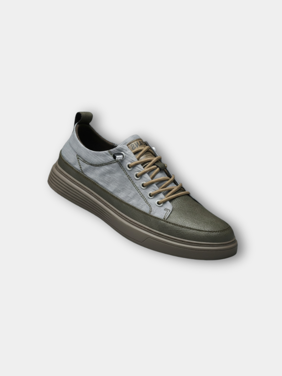 Sneakers i läder för herr