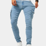 Stretchiga cargobyxor med flexibel passform