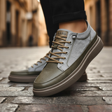 Sneakers i läder för herr